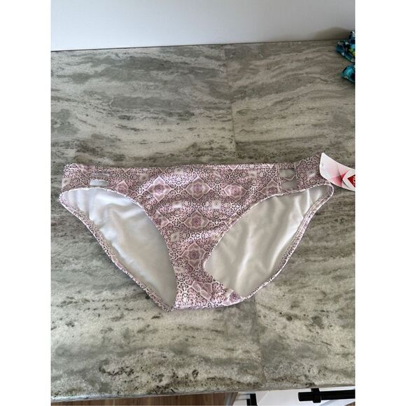 NWT Athleta Light Link Pattern Bikini Bottom Size Large - Picture 1 of 7
